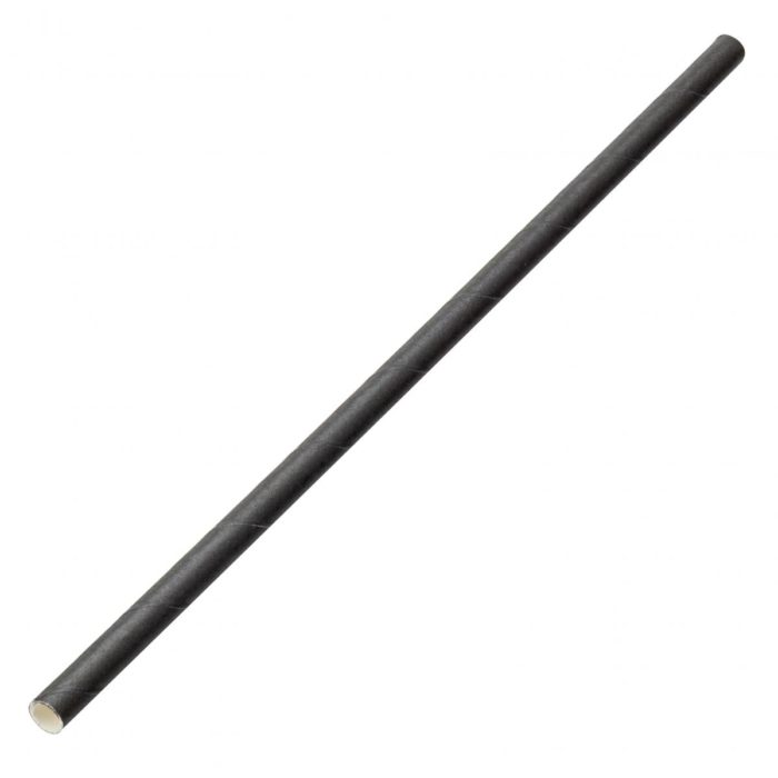 Black Paper Straws (250 Pack)