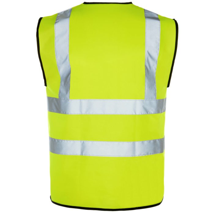 Yellow Hi Vis Velcro Vest EN ISO 20471 - Image 2