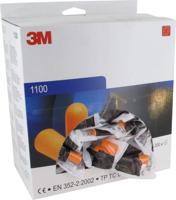 3M 1100 Foam Ear Plugs (200 Pairs) - Image 2