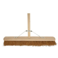 24" Soft Coco Wooden Broom with Stay