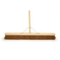 36" Soft Coco Wooden Broom with Stay