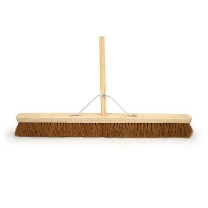 36" Soft Coco Wooden Broom with Stay