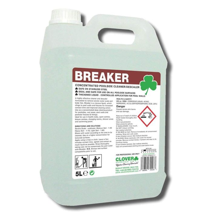 Clover Breaker Poolside Cleaner/Descaler 5L