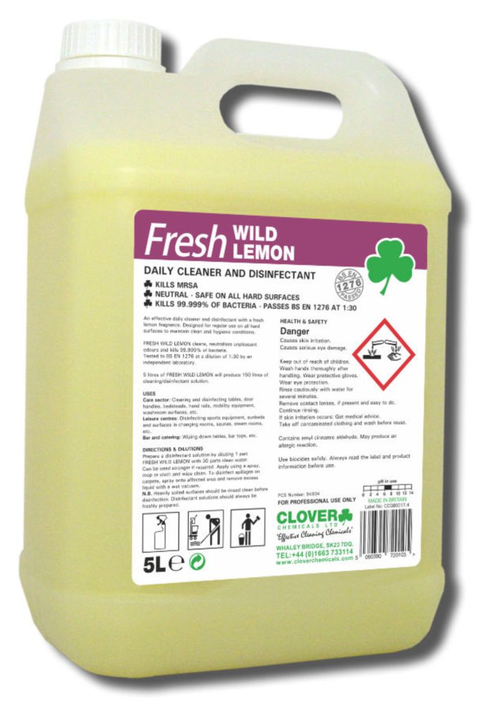Clover Fresh Wild Lemon Cleaner & Disinfectant 5L