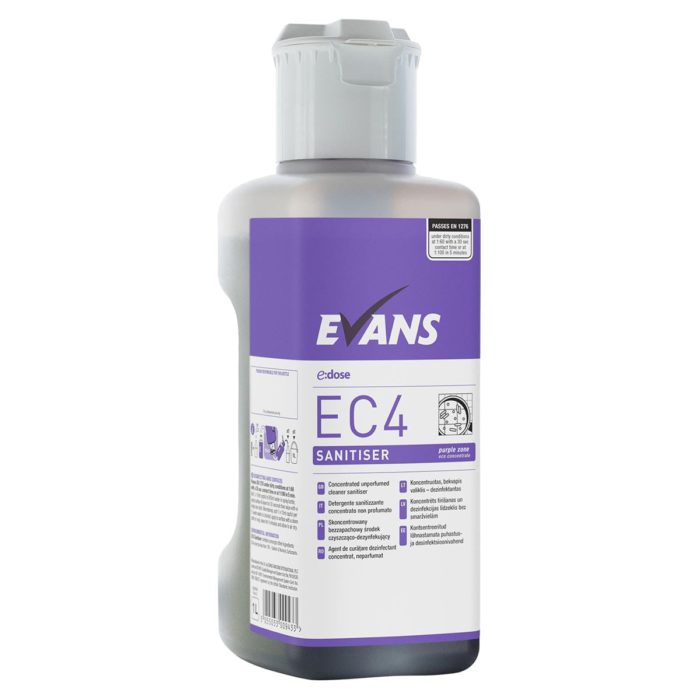 Evans E Dose EC4 Sanitiser Concentrate 1L