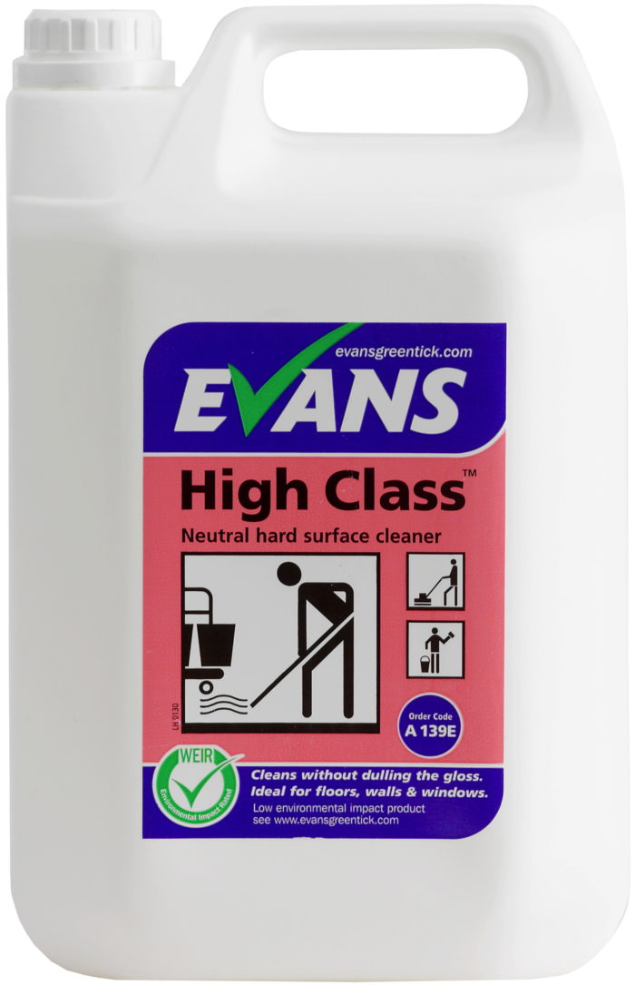 Evans High Class Neutral Hard Surface Cleaner 5L