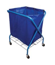 Folding Waste Cart with Lightweight Vinyl Bag 205L