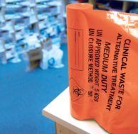 Orange Clinical Waste Sacks 15x28x39" Medium Duty (200 sacks)