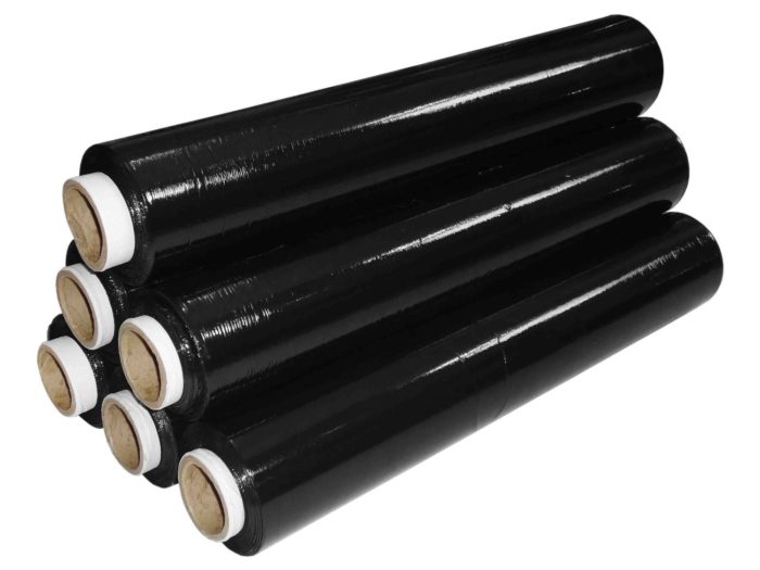 Black Hand Pallet Wrap 500mm x 200m 23mu