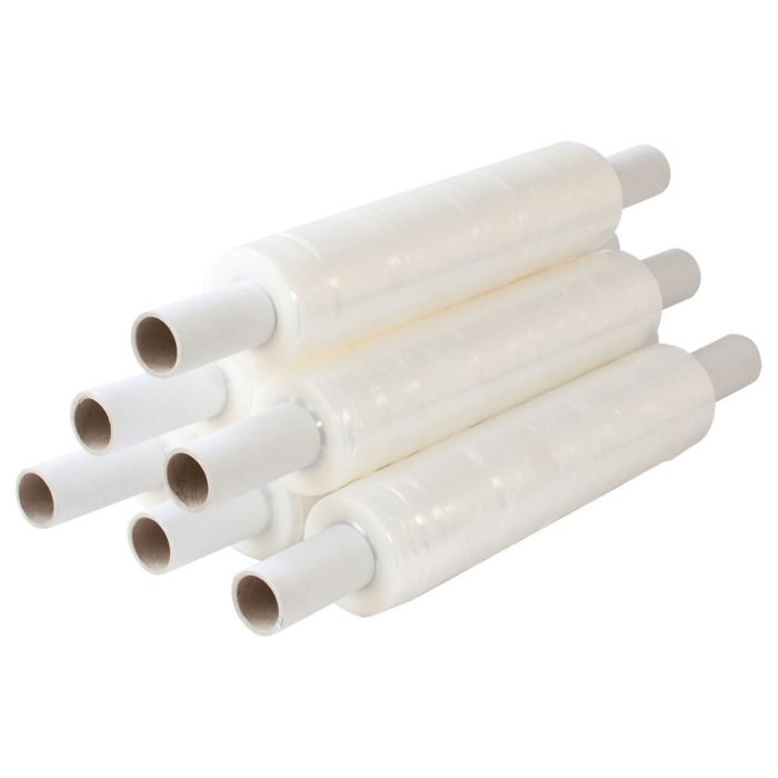 Clear Hand Pallet Wrap Extended Core 400mm x 300m 17mu