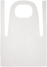 Shield White Disposable Polythene Apron (100 Pack)