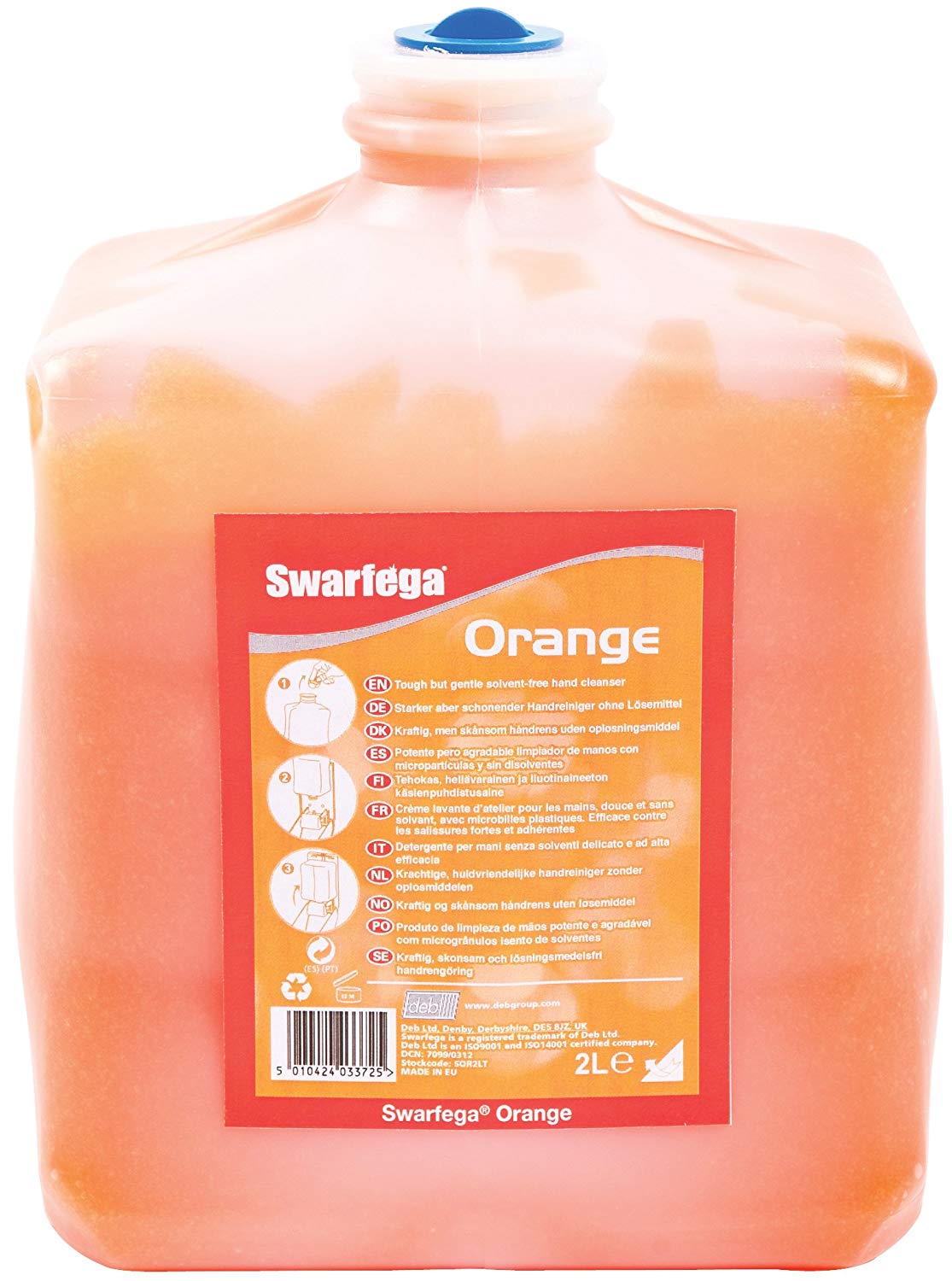Swarfega Orange Hand Cleaner Cartridge (6 x 2L)