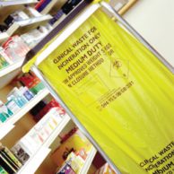 Yellow Clinical Waste Liners 14x22x25" Medium Duty (500)