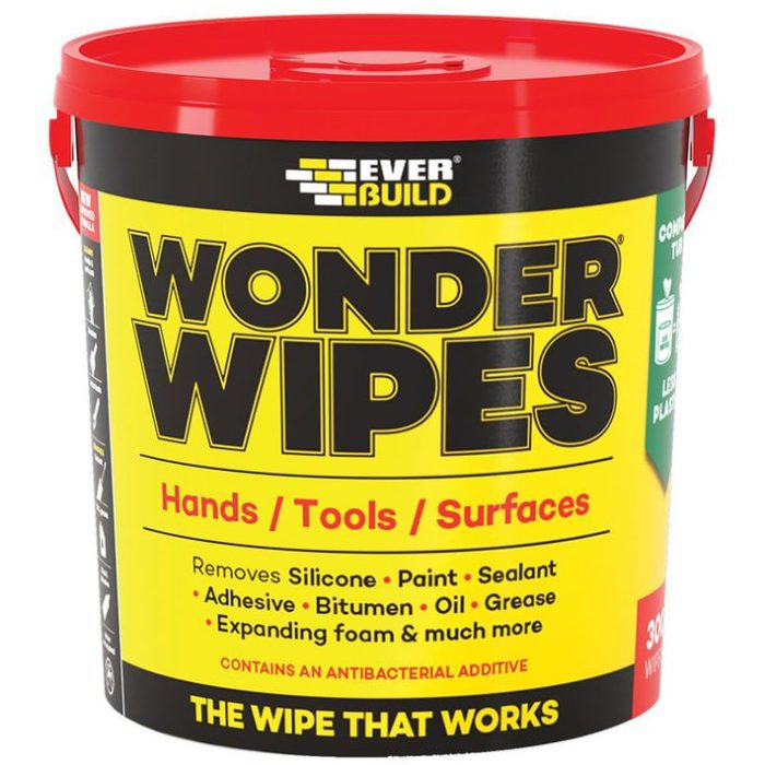 Everbuild Multi-Use Wonder Wipes Giant Tub (300 Wipes)