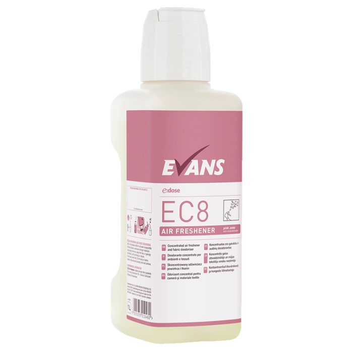 Evans E Dose EC8 Air Freshener & Deodoriser Concentrate 1L