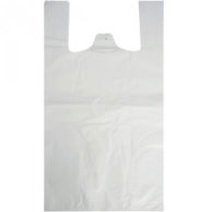 White HD Vest Carrier Bag 13x20x23" 30 micron (1000 Box)