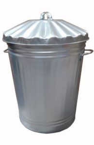 Galvanised Dustbin 90L