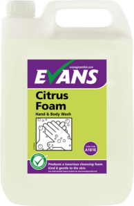 Evans Luxury Citrus Foam Hand Soap 5L