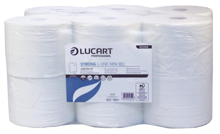 Lucart L-One Mini Centre Pull Toilet Rolls 180m (12 Rolls) - Image 2