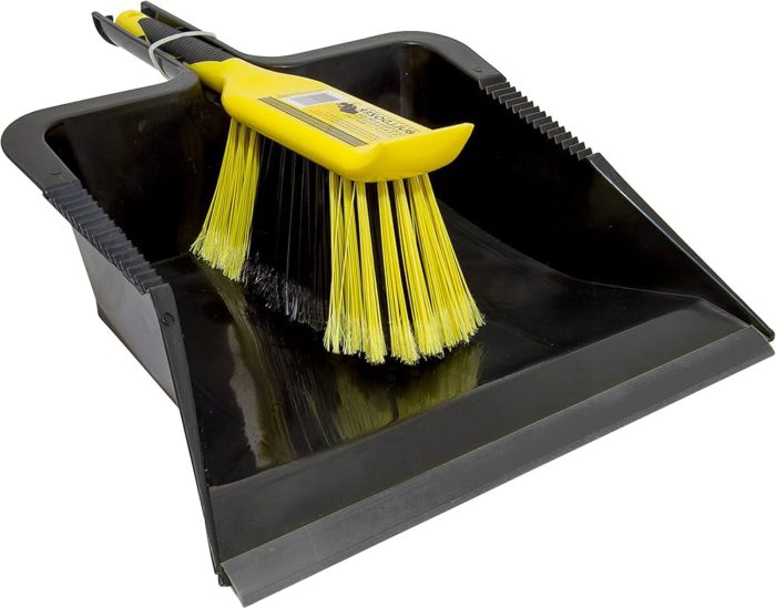 Bulldoze Heavy Duty Dustpan & Brush Set