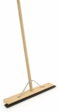 24" Wooden Floor Squeegee with Handle