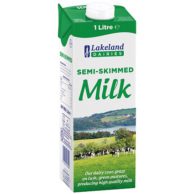 Lakeland Semi-Skimmed Milk (12 x 1L)