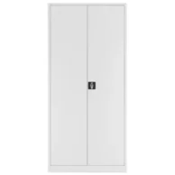 White 2 Door Storage Cupboard Metal 920x420x1950mm