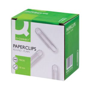 Q-Connect Paperclips Plain 32mm (Pack of 1000)