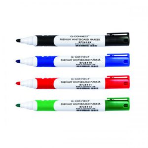 Q-Connect Premium Whiteboard Marker Assorted (4 Pack)
