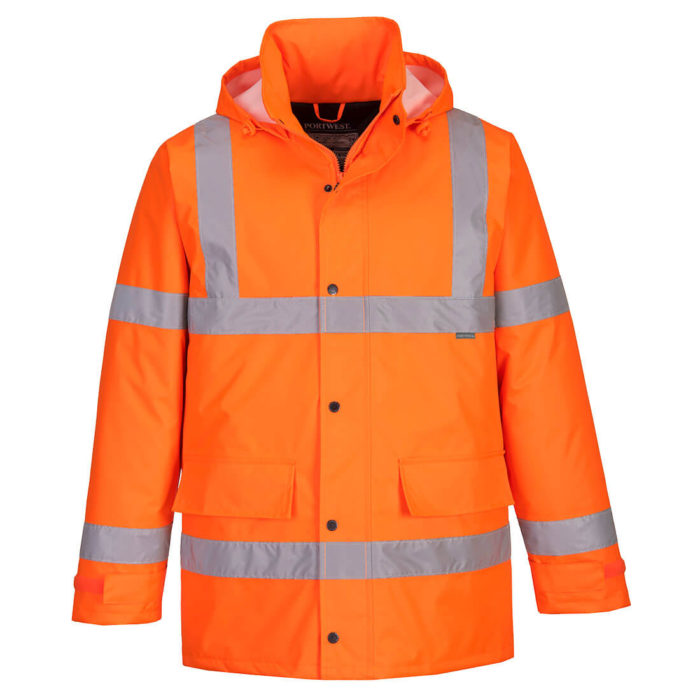 Portwest Orange Hi-Vis Traffic Jacket