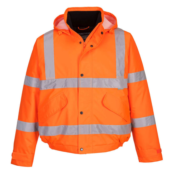 Portwest Orange Hi-Vis Bomber Jacket