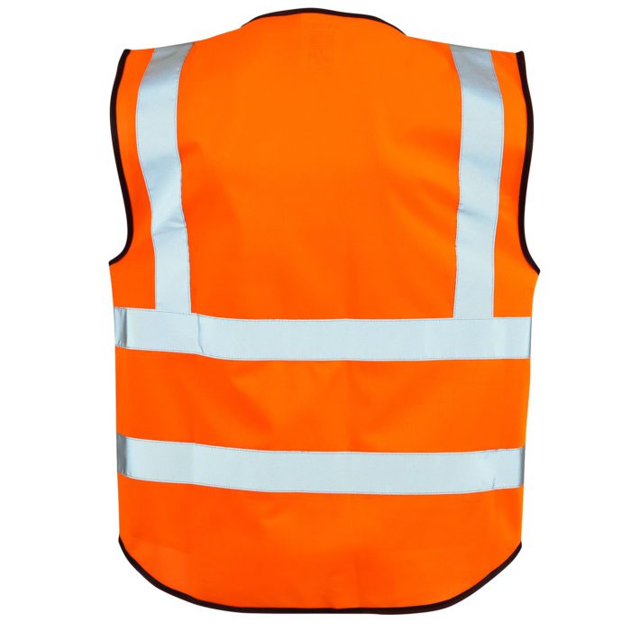 Orange Hi-Vis Executive Vest EN ISO 20471 - Image 2