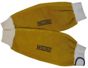 Gold Leather Sleeves 18"