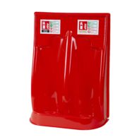 Double Red Fire Extinguisher Stand