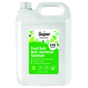 Super C12 Food Safe Anti-bacterial Sanitiser Concentrate 5L