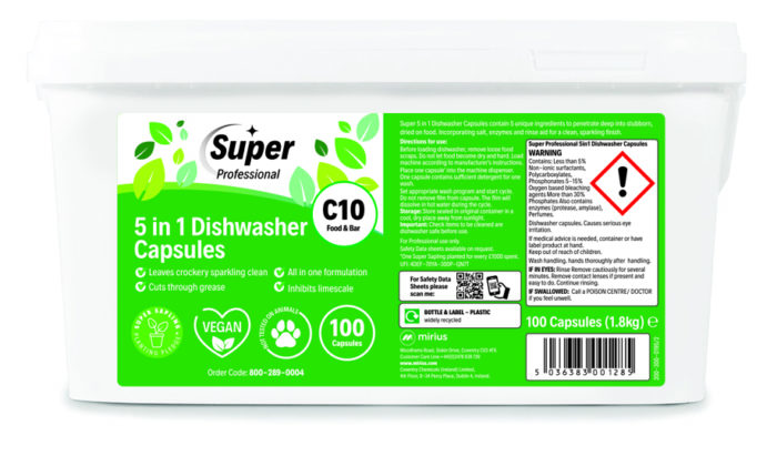 Super C10 5 in1 Dishwash Capsules (100 Tablets)