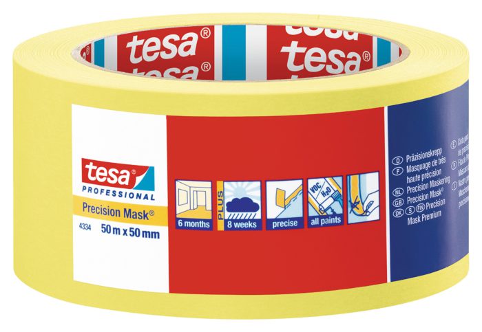 Tesa Yellow 4334 Precision Masking Tape - Image 2