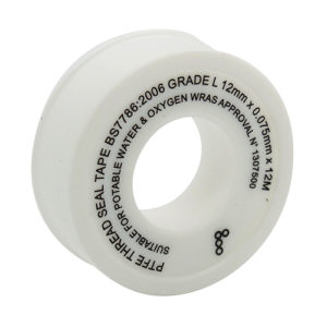 White PTFE Tape 12mm x 12m